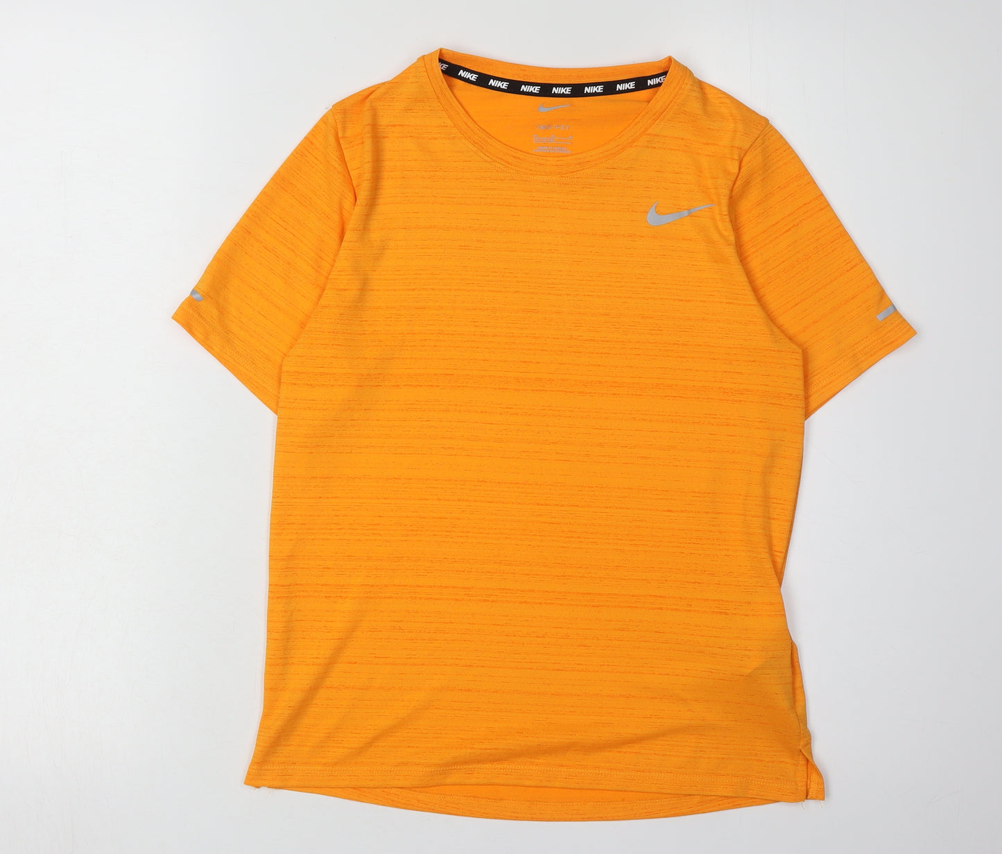 Nike Boys Orange Dri-FIT T-Shirt M Short Sleeve Activewear
