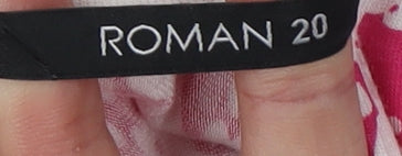 Roman Women's Blue Floral Tunic Blouse Size 20