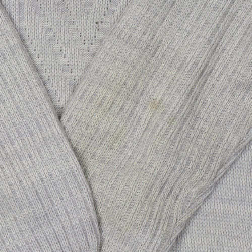 Tootal Men's Grey Pullover Jumper, Size L, Cable-Knit