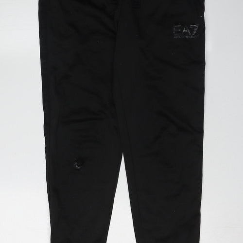 Emporio Armani Men's Black Jogger Trousers S