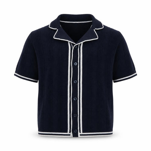 Next Boys Blue Cotton Cardigan, 2 Years, Short Sleeve