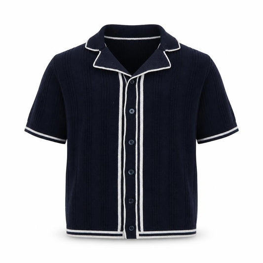 Next Boys Blue Cotton Cardigan, 2 Years, Short Sleeve