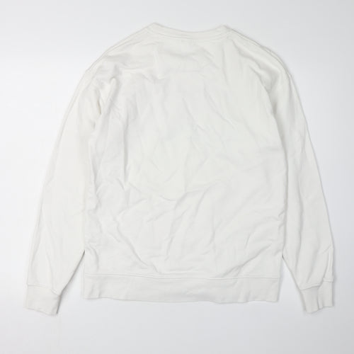 Zara Men's Graphic Print Sweatshirt White S
