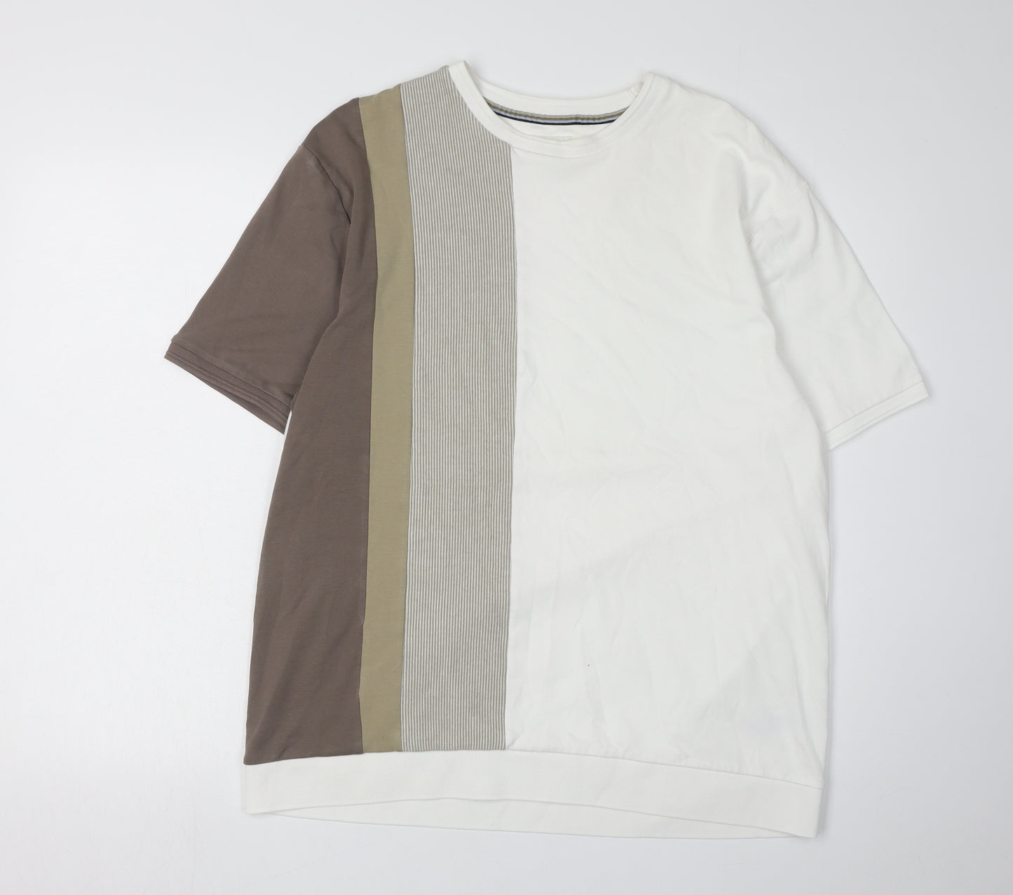 Next Men's L Cotton Colourblock T-Shirt