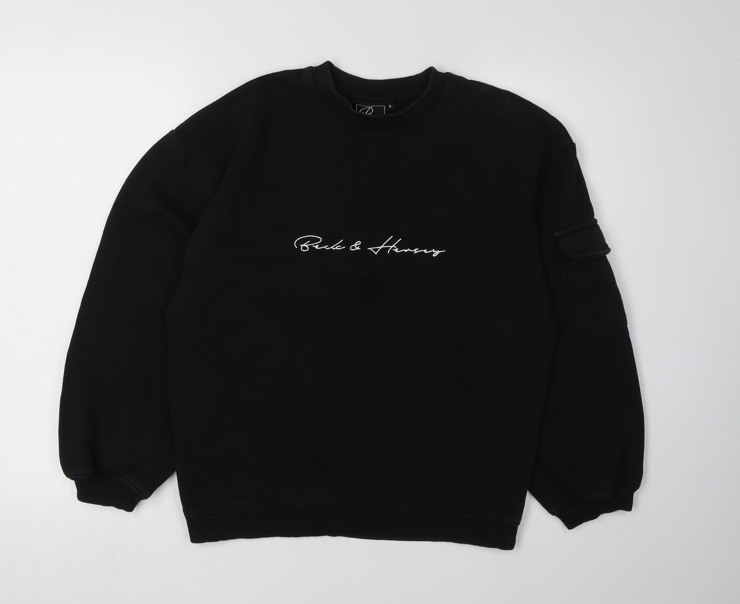 Beck & Hersey Unisex Black Sweatshirt Size 6