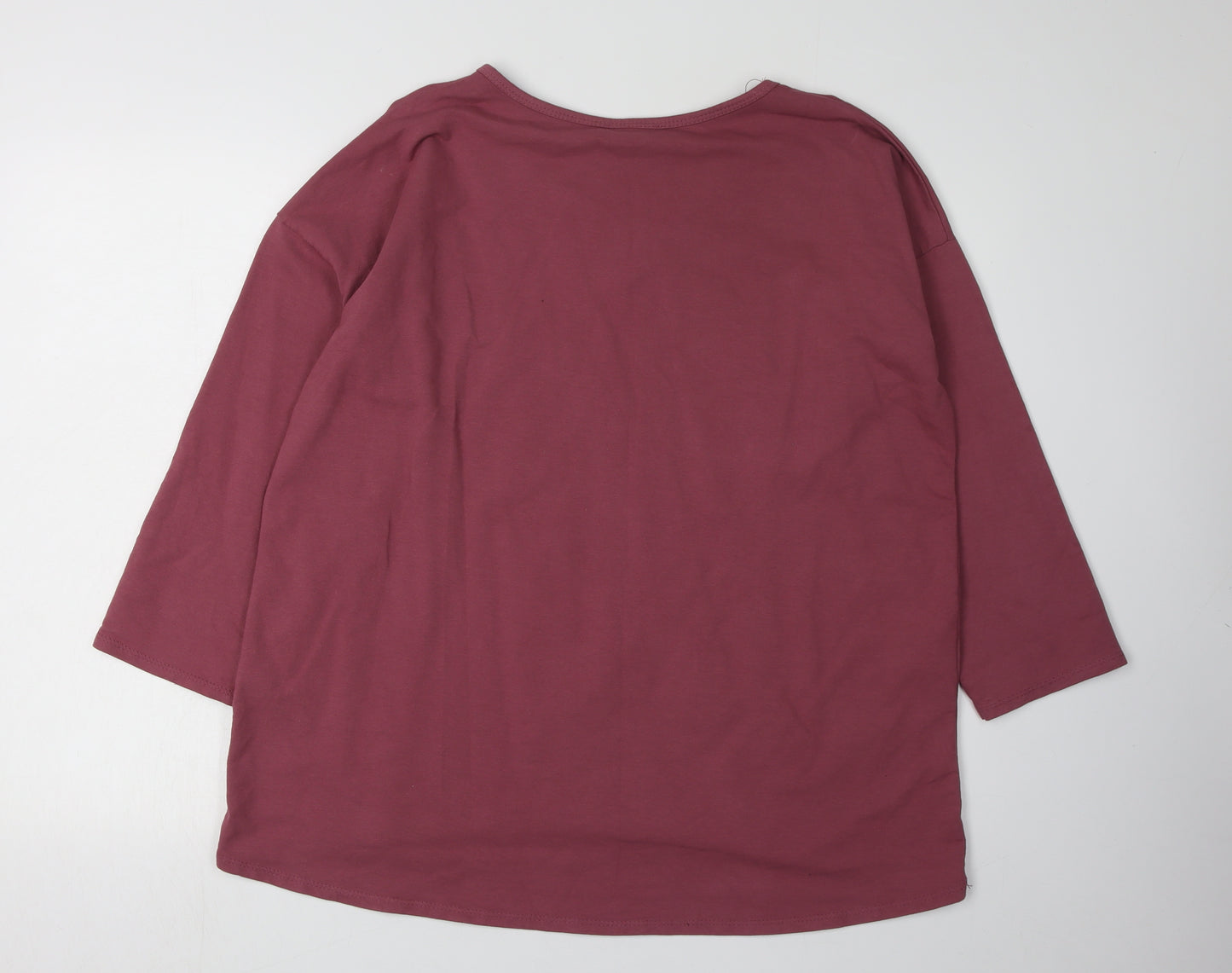 Diverse Women's Red Pullover Sweatshirt, One Size, Star Print