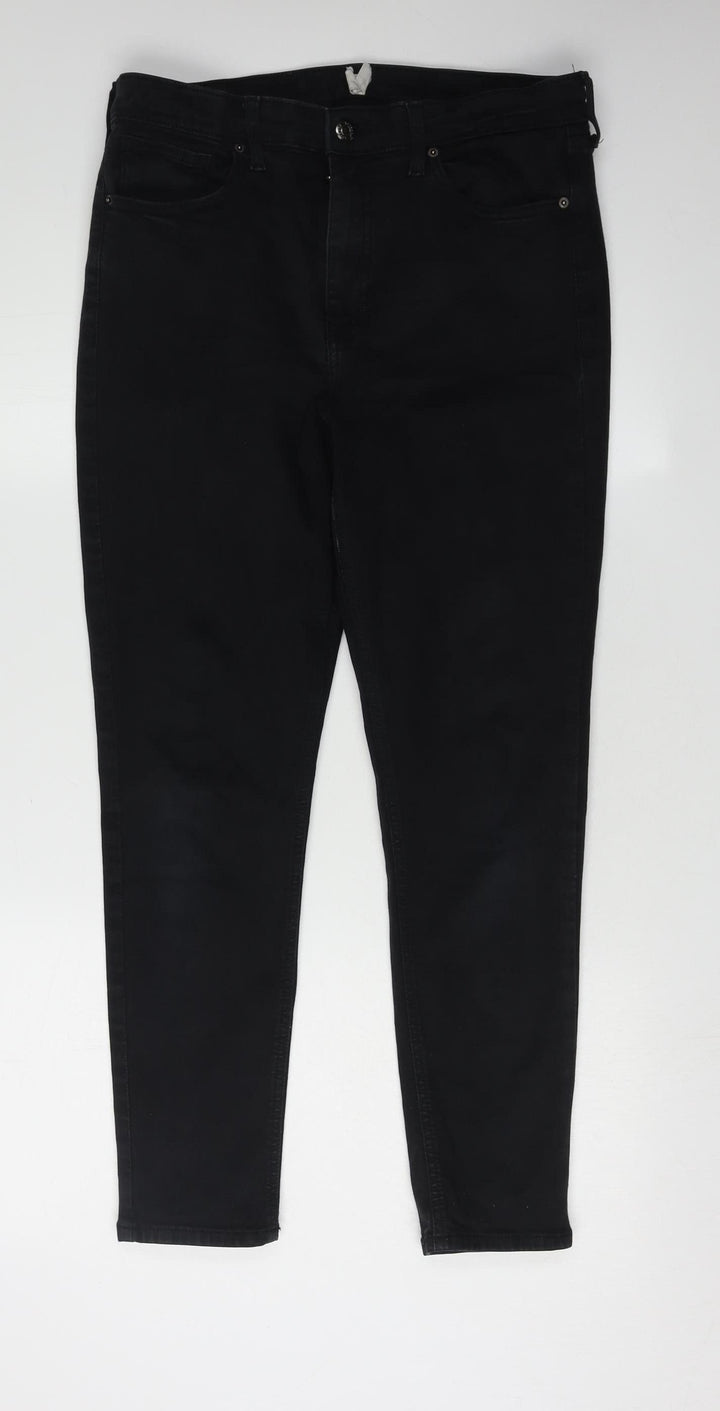 Topshop Women's Black Skinny Jeans, Size 32