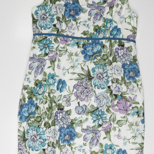 Laura Ashley Women’s Multicoloured Floral Sheath Dress Size 18
