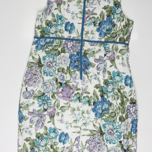 Laura Ashley Women’s Multicoloured Floral Sheath Dress Size 18