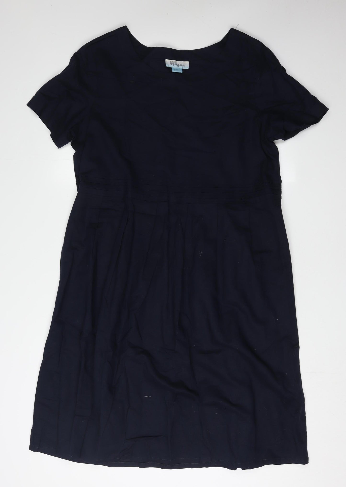 Monsoon Women's Black Short Sleeve Dress Size 18