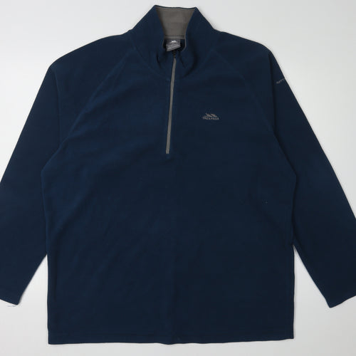 Trespass Men's Blue 2XL Outdoor Fleece Sweatshirt