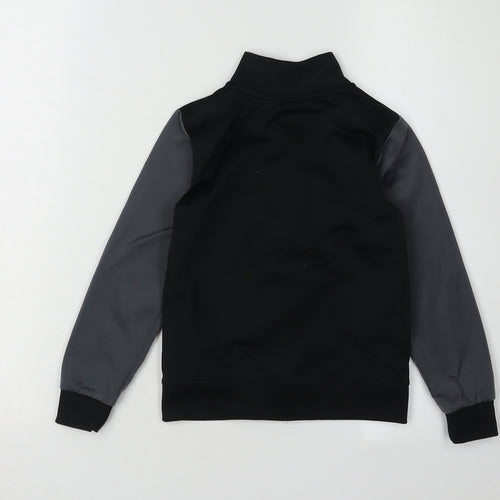 Nike Boys Black Full Zip Hoodie, 4 Years, Logo Accents