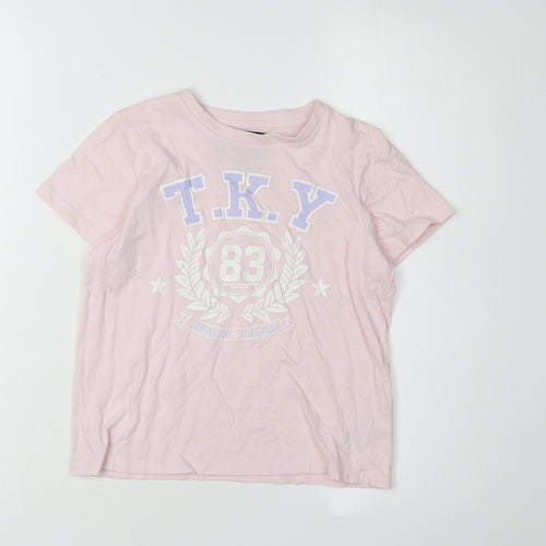 Tokyo Laundry Girls Pink Graphic T-Shirt 7-8 Years