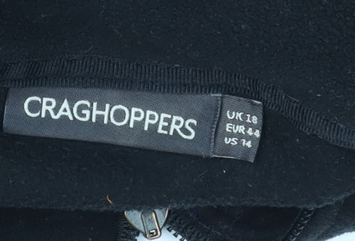 Craghoppers Women's Black Fleece Jacket - Size 18