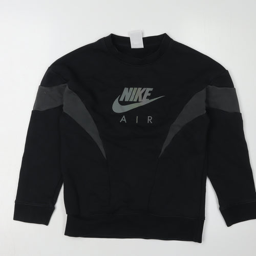 Nike Boys Black Sweatshirt Size S, Sports Pullover Top