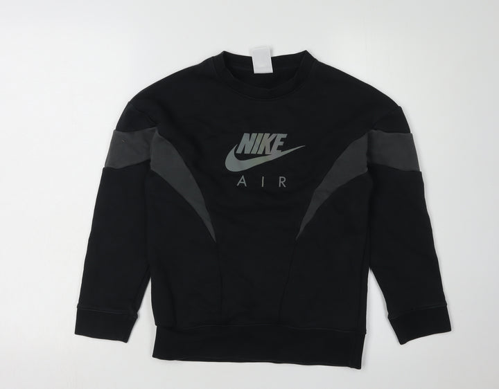 Nike Boys Black Sweatshirt Size S, Sports Pullover Top