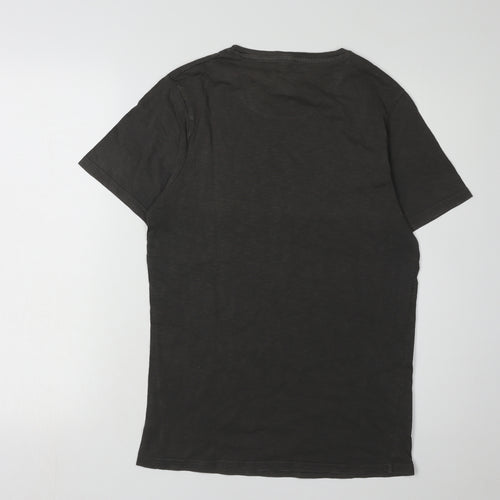Lefties Men's Black Motorcycle Graphic T-Shirt M