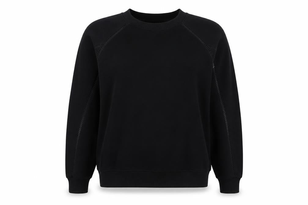 Front view of Next Women's Black Medium Pullover Sweatshirt