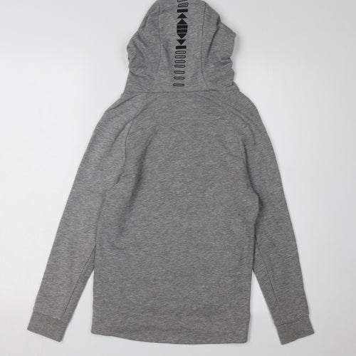 Next Boys Grey Hoodie Size 9-10, Graphic Print, Casual Wear