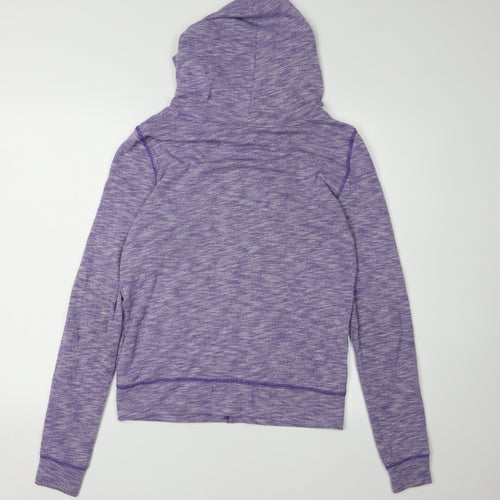 PINK Women's Purple Full Zip Hoodie - Size S