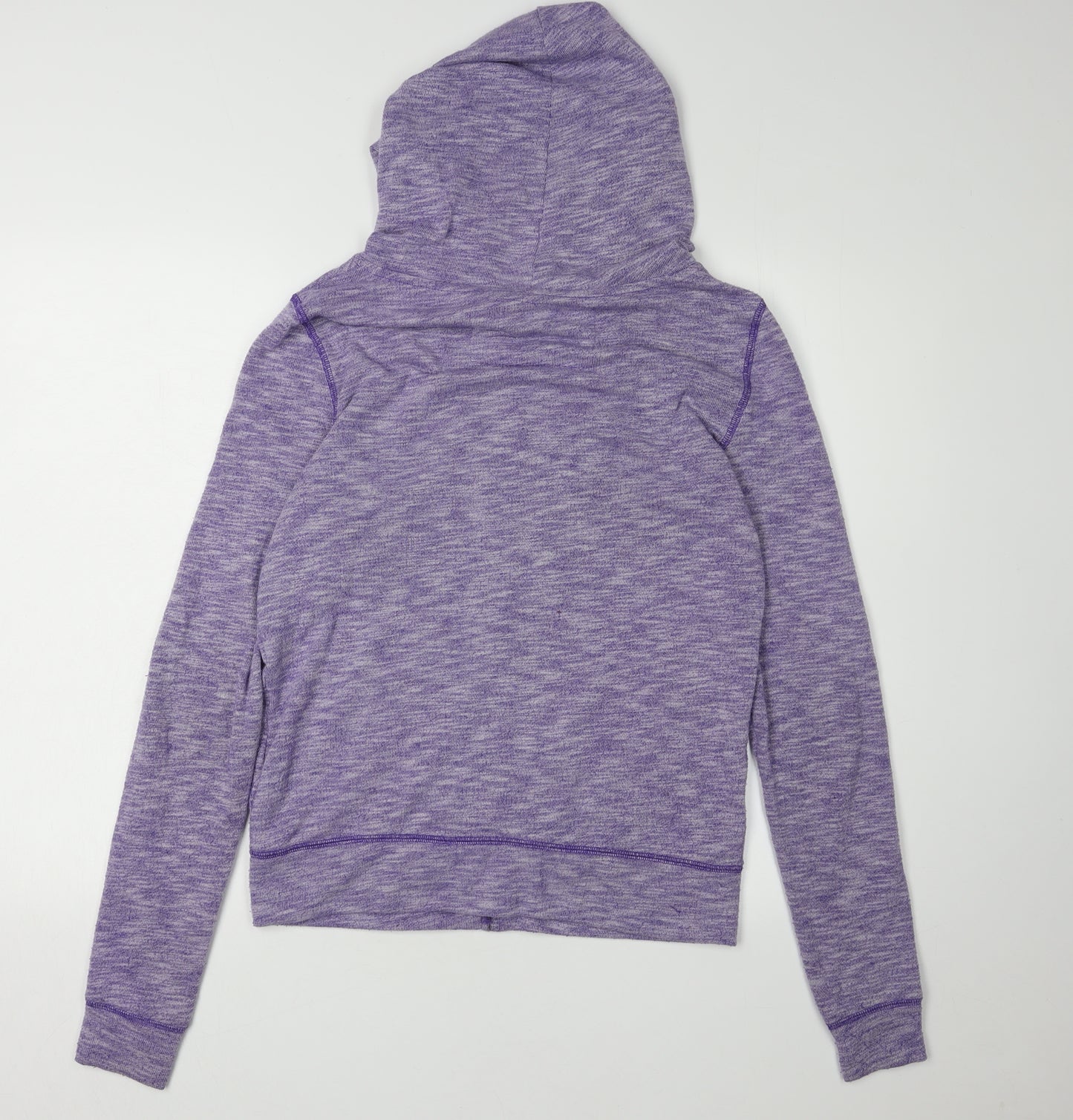 PINK Women's Purple Full Zip Hoodie - Size S
