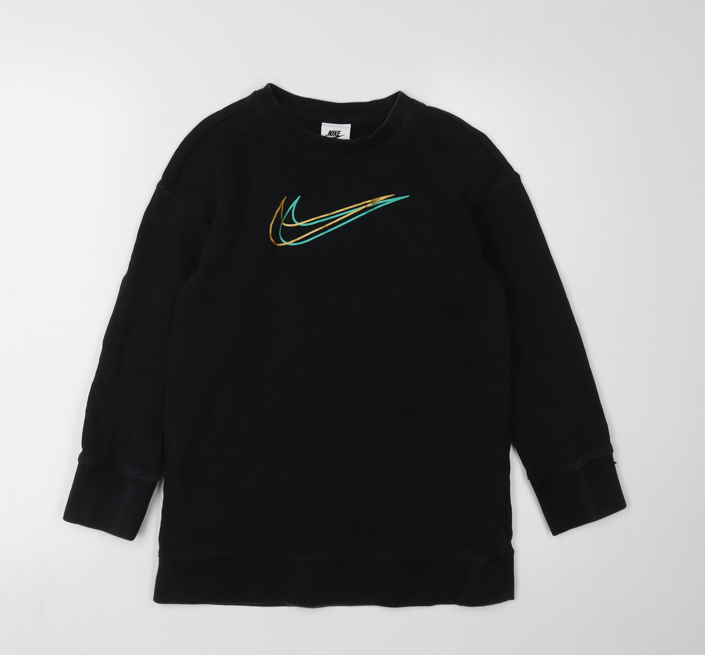 Nike Boys Black Pullover Sweatshirt S - Casual Sport Style
