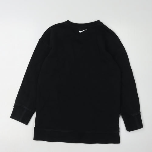 Nike Boys Black Pullover Sweatshirt S - Casual Sport Style