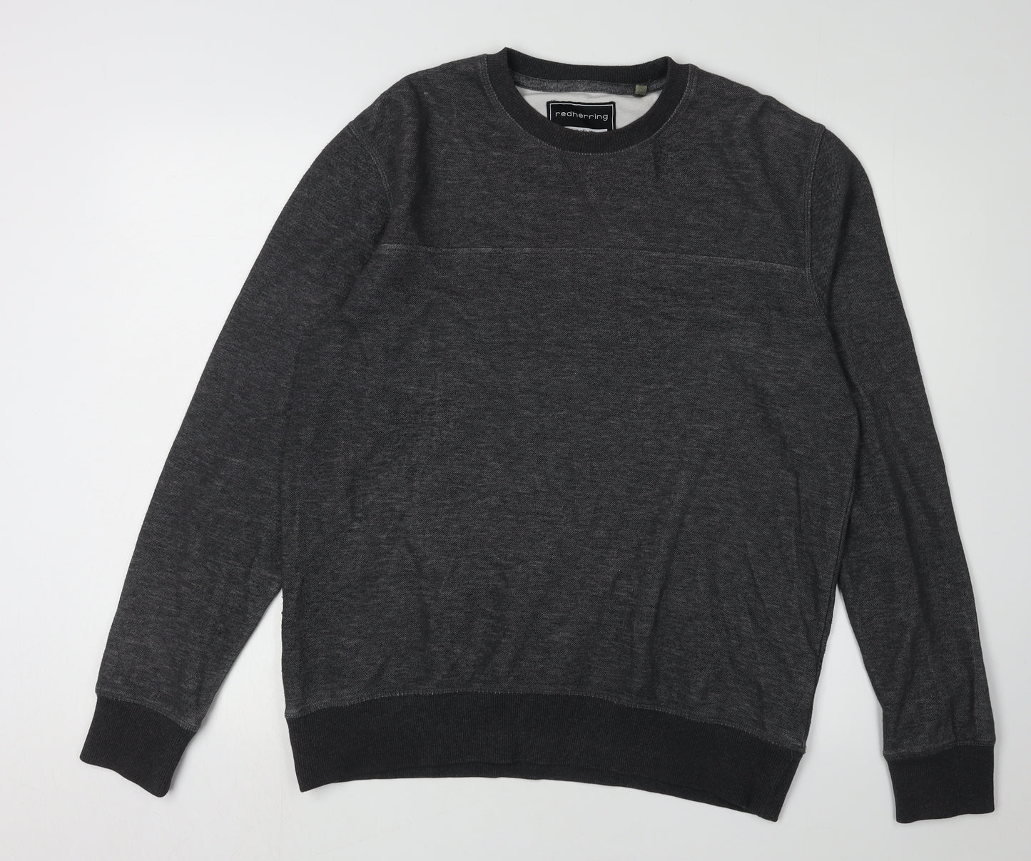 Redherring Men's Grey Medium Crew Neck Pullover Sweatshirt