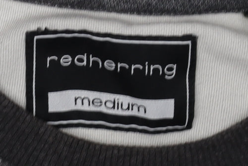Redherring Men's Grey Medium Crew Neck Pullover Sweatshirt