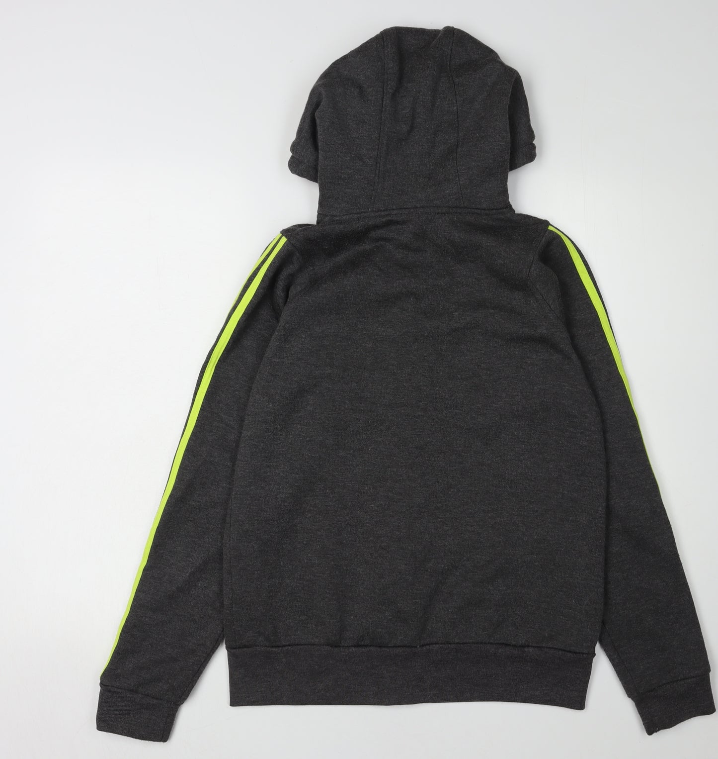 Lonsdale Unisex Grey Full Zip Hoodie Size 10