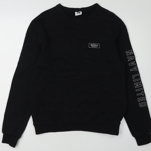 Navy Co Boys' Black Pullover Sweatshirt M