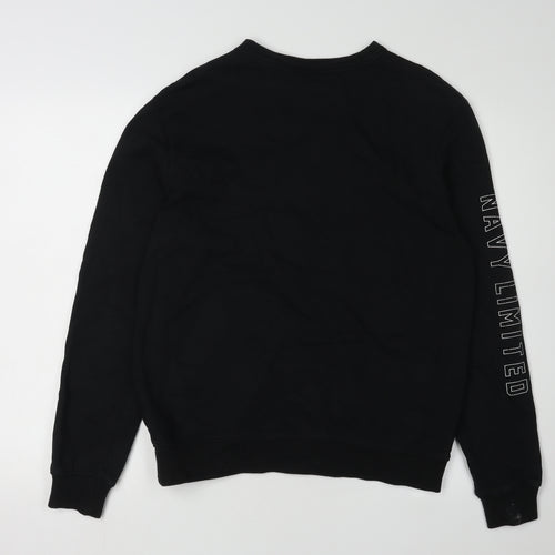 Navy Co Boys' Black Pullover Sweatshirt M