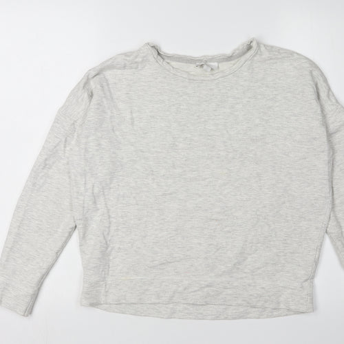 The White Company Women's Grey Pullover Sweatshirt S