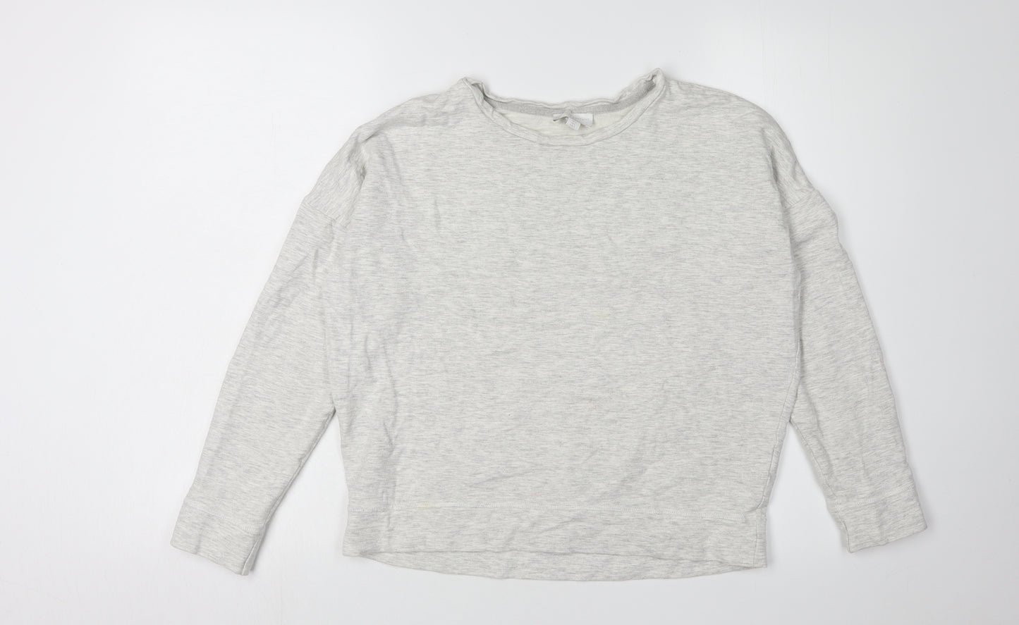 The White Company Women's Grey Pullover Sweatshirt S