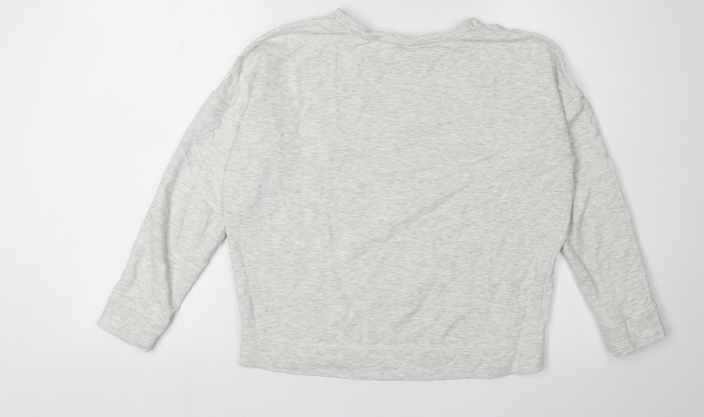 The White Company Women's Grey Pullover Sweatshirt S