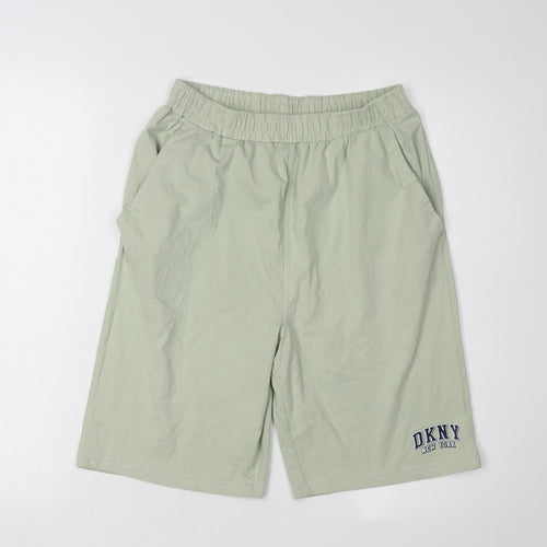 DKNY Boys Green Sleep Shorts 13-14 Years Lightweight