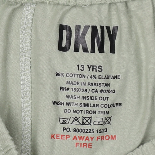DKNY Boys Green Sleep Shorts 13-14 Years Lightweight