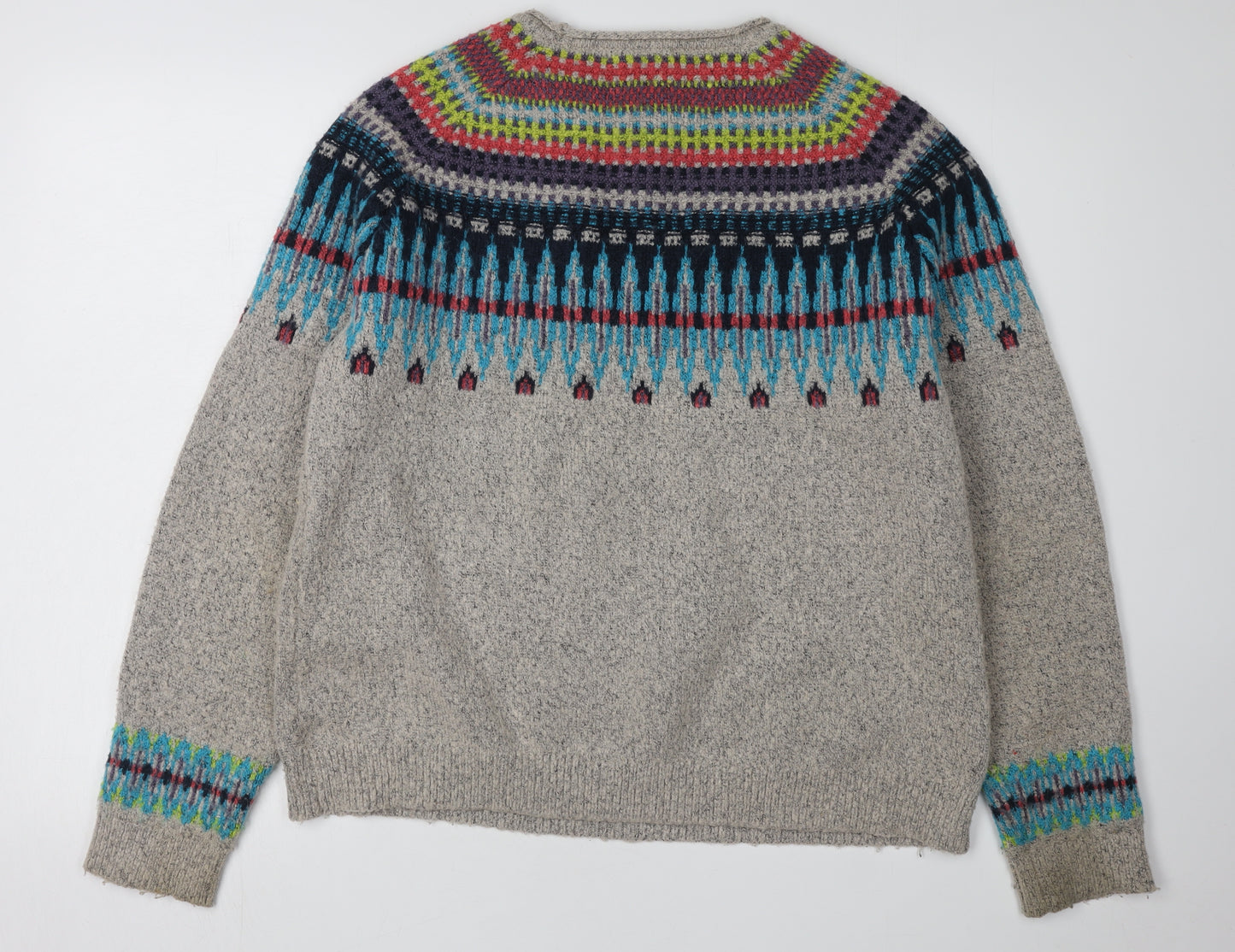 Weird Fish Women's Multicoloured Pullover Jumper Size 16