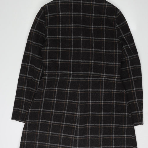 Clockhouse Women's Wool Check Pea Coat, Size 12