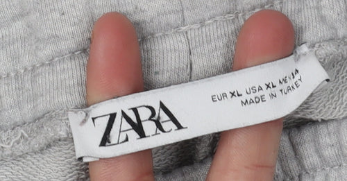 Zara Men's Grey Jogger Trousers XL
