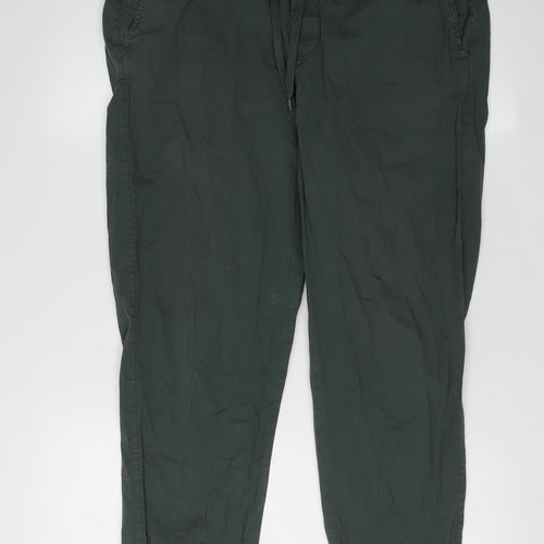 Zara Women's Green Jogger Trousers XL Elastic Waist