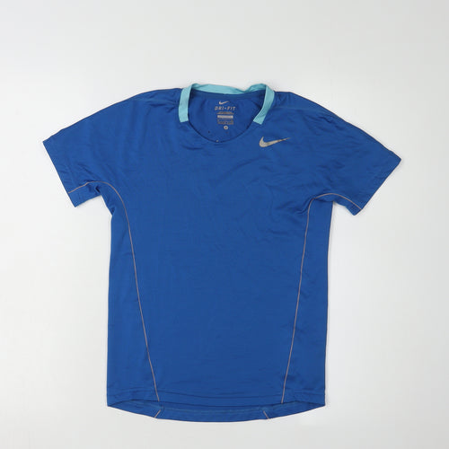 Nike Boys Blue Dri-Fit Short Sleeve T-Shirt, 8-10 Years