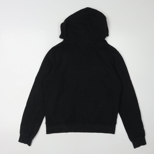 Converse Boys Black Hoodie XS Pullover Logo Casual