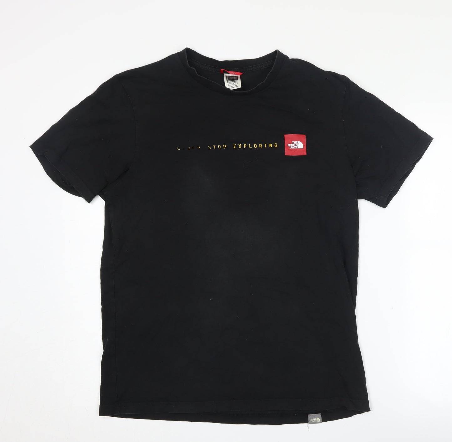 The North Face Men's T-Shirt, Black, Medium, Cotton, Logo