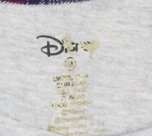 Disney Women's Grey Mickey Mouse Pyjama Top M
