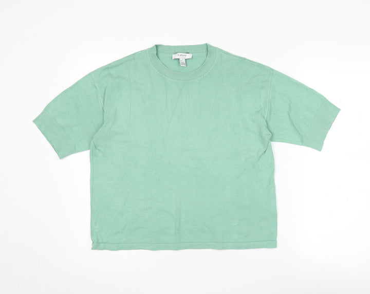 b.young Women's Green Pullover Jumper, Size S