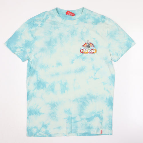 Coca-Cola Blue Retro T-Shirt, Unisex, M, Short Sleeve