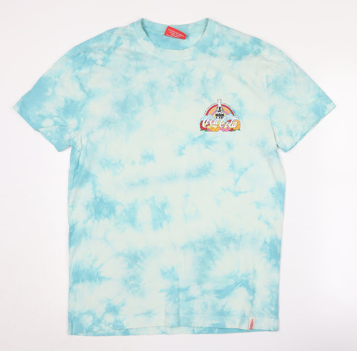 Coca-Cola Blue Retro T-Shirt, Unisex, M, Short Sleeve