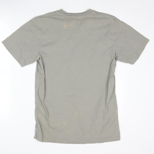 Carhartt Men's Grey S Cotton Crew Neck T-Shirt