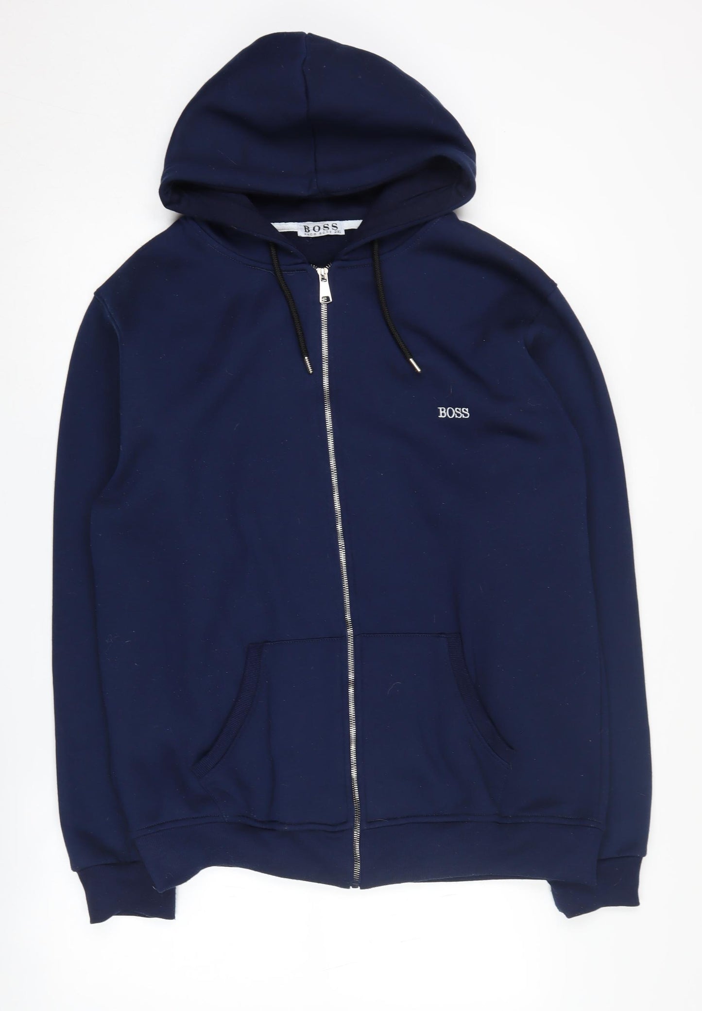 Boss Men's Blue 2XL Full Zip Hoodie